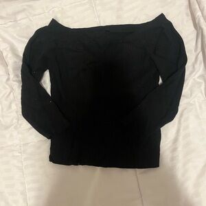 Black Off-Shoulder Top